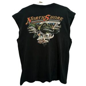 Vintage Harley Davidson Holoubek Gator Shirt Large Slidell LA North Shore 100% C